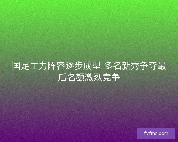 国足主力阵容逐步成型 多名新秀争夺最后名额激烈竞争